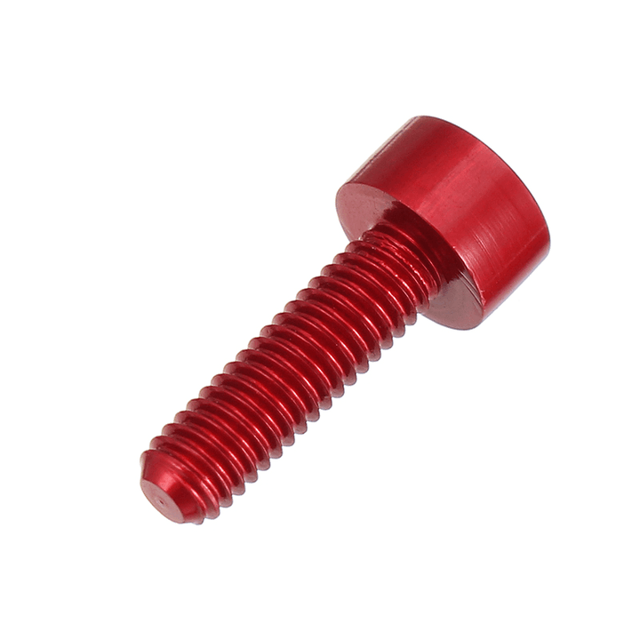 Suleve‚Ñ¢ M3AH2 10Pcs M3X10Mm Hex Socket Cap Head Screws 7075 Aluminum Alloy Red