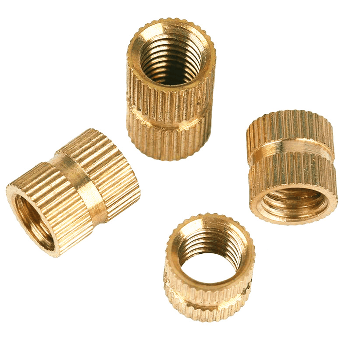 Suleve M2BN1 150Pcs M2 Thread Knurled Nut Brass Threaded Insert Embedment Nuts Assortment Kit