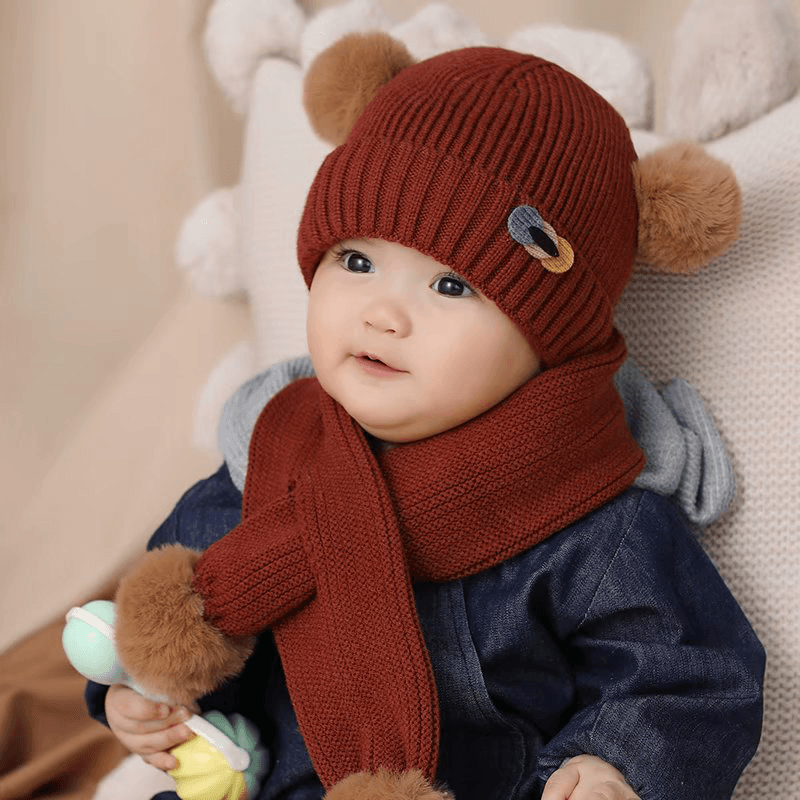 Lovely Wool Hat Solid Color Plush Warm Hat