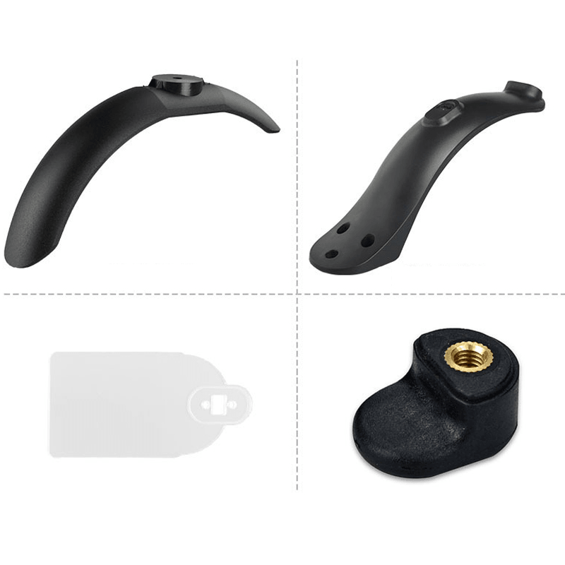 BIKIGHT Electric Scooters Wheel Fender Sets for M365/Pro Electric Scooter Front Rear Scooters Fender License Plate Rear Fender Fastener