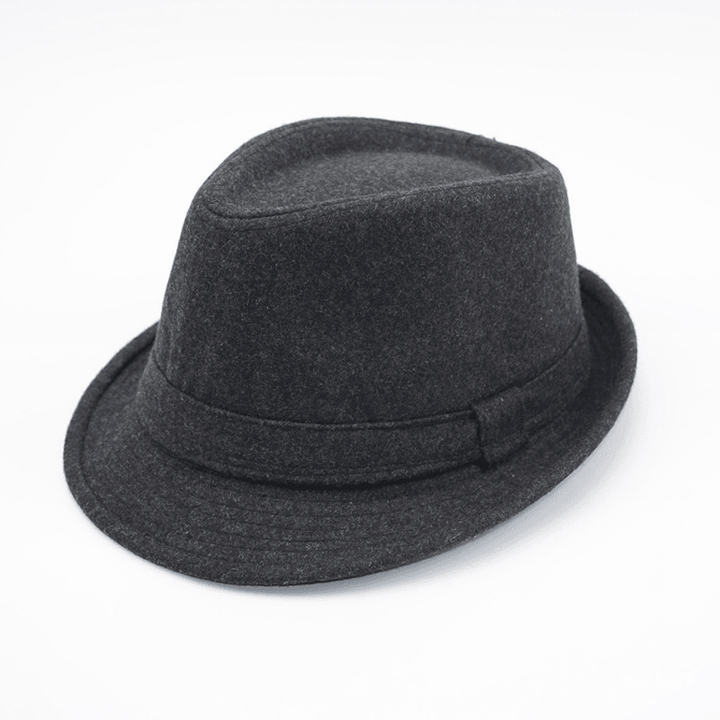 British Fashion Men Woolen Top Hat