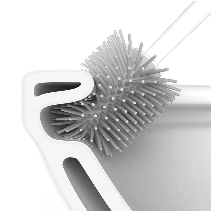 Xiaomi YB-05 Upright Storage Toilet Brush Cleaning Brush High TPR Soft Rubber PP Plastic Brush for Bathroom Toilet Floor from Xiaomi Youpin