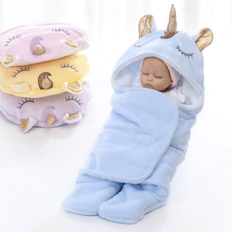 Unicorn Baby Holding Blanket