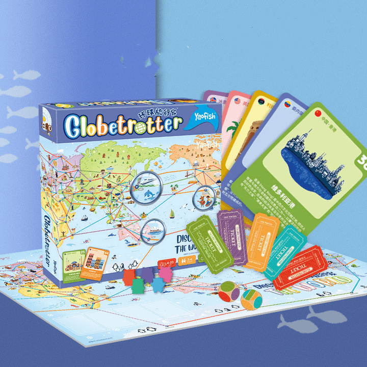 Global Traveler Mountain River Journey Route Planning Geography Knowledge Board Game