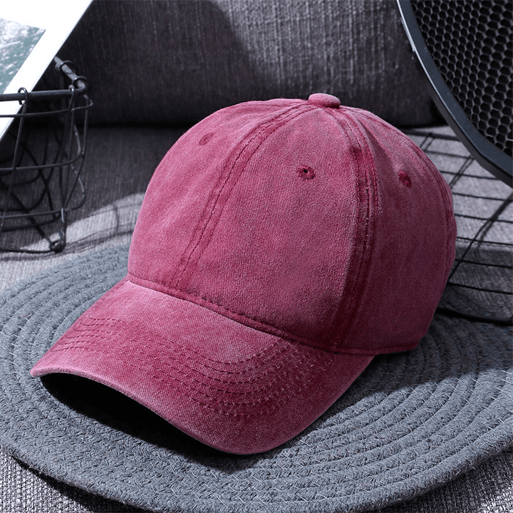 Washed Baseball Caps for Men and Women Outdoor Distressed Sun Hats Simple Caps