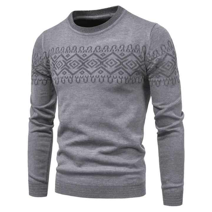 Men'S Knitwear Men'S round Neck Long Sleeve Fashion Sweater Base