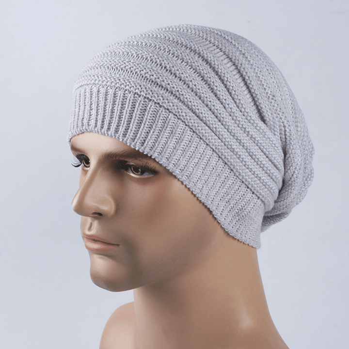 Two-Color Melaleuca Folds Men'S and Women'S Autumn and Winter Warm Woolen Hat