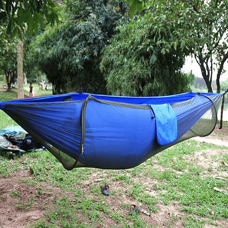 Outdoor Portable Camping Parachute Hammock Hanging Swing Bed with Mosquito Net