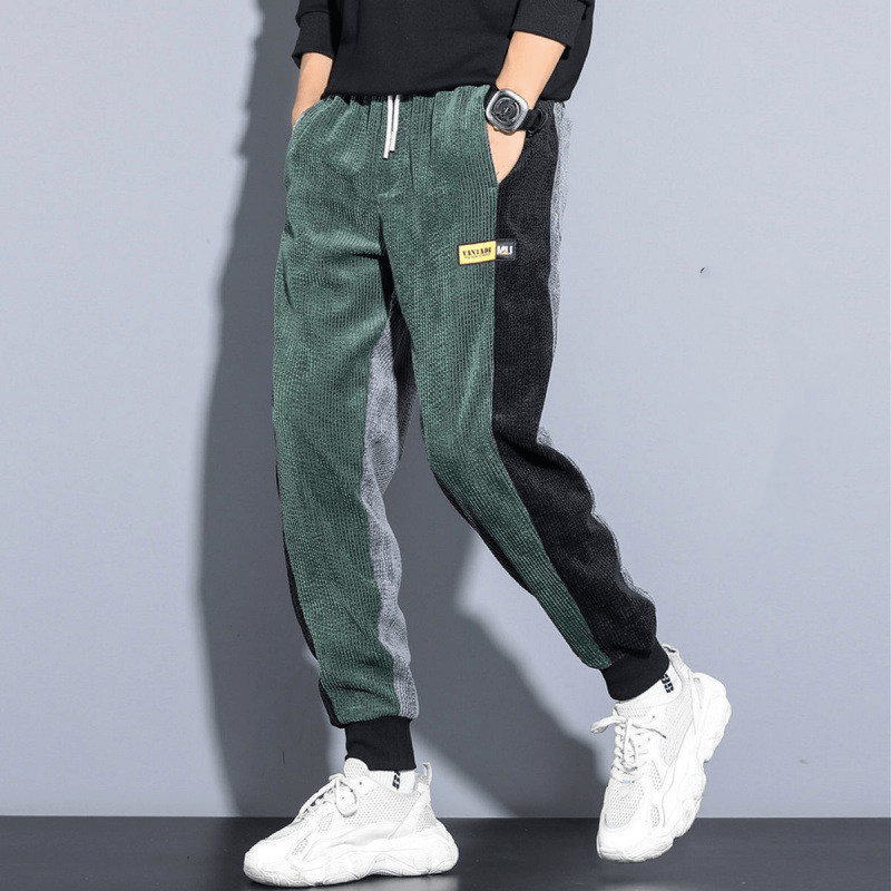 Men'S Autumn and Winter plus Velvet Padded Corduroy Pants