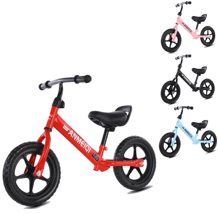 12 Inch 2 Wheel Kids No Pedal Balance Bike for Aged 1-6 Children Toddler Bicycle Balance Training Gifts BoysÔºÜGirls