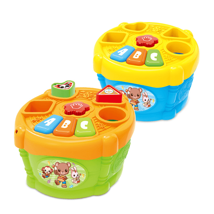 Children'S Storage Geometric Acousto-Optic Toy Drum