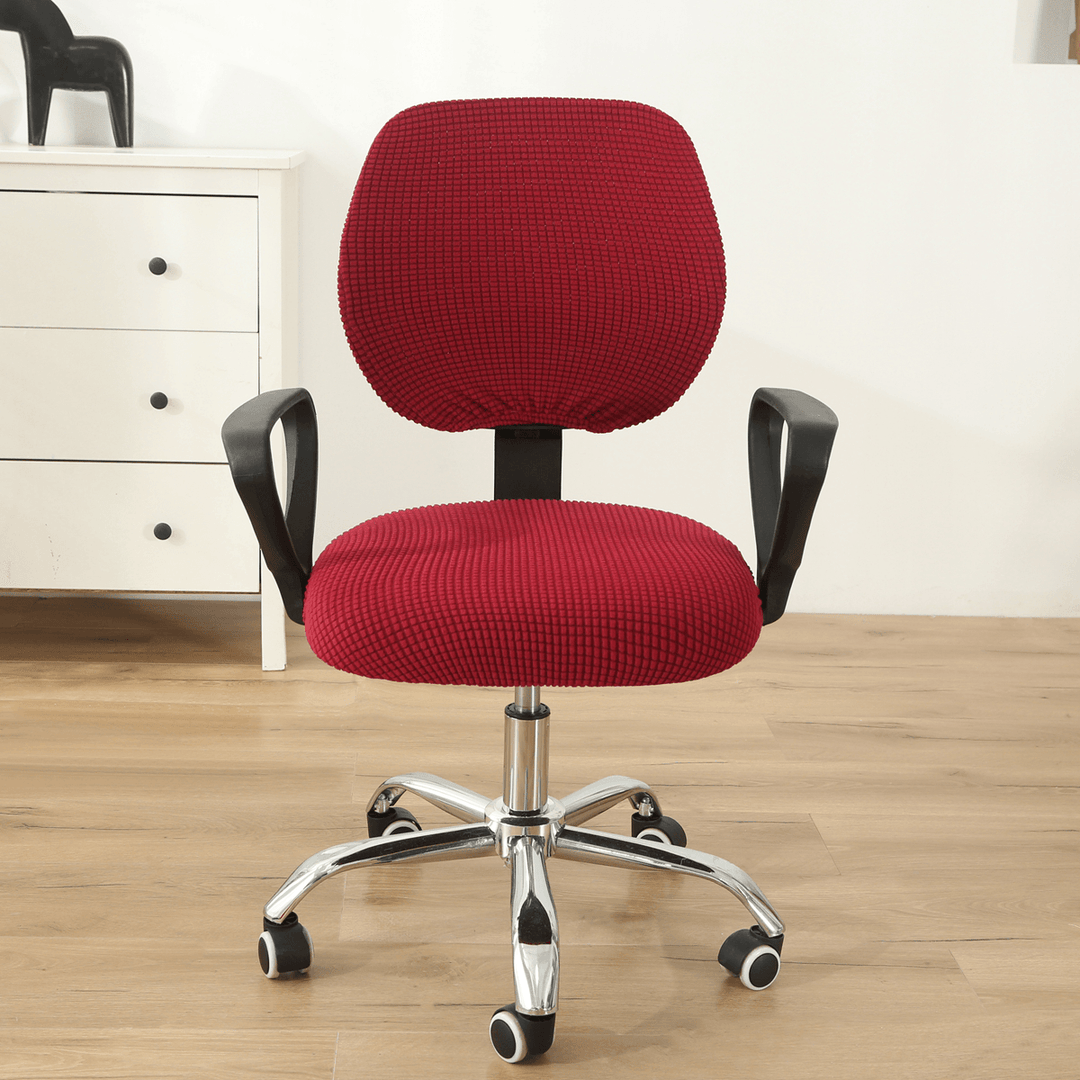 Multiple Colour Swivel Computer Stretch Chair Covers Armchair Back Seat Decor Office Rotating Set