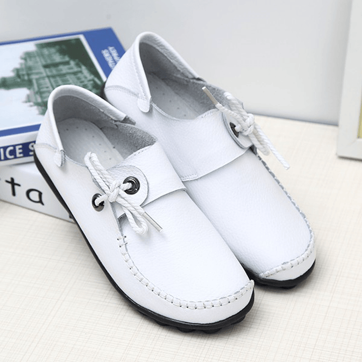 Women Soft Comfortable Leather Flats US Size 5-12