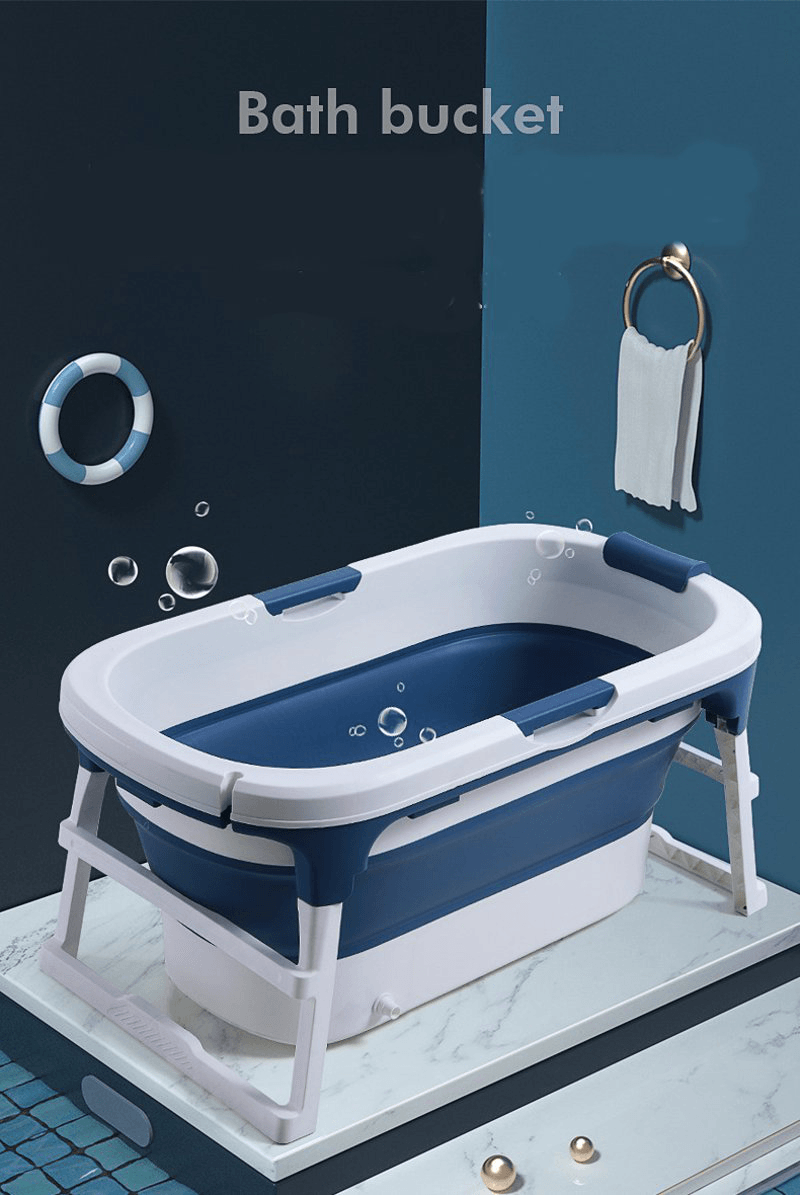 111*63*55Cm Large Deep Folding Bath Tub Adults Bath Tub Children Bath Tub with Lid