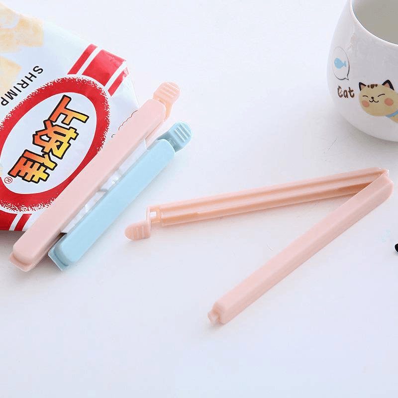 5 PCS Portable New Kitchen Storage Food Snack Seal Sealing Bag Clips Sealer Clamp Plastic Tool Kitchen Accessories Bag Clips