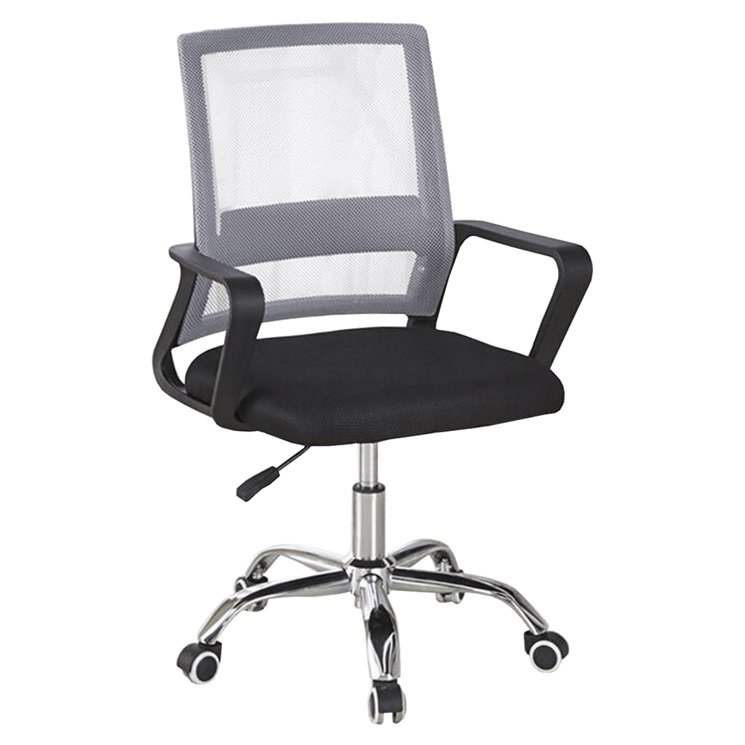 Office Mesh Chair Ergonomic Swivel Mid-Back Computer Desk Seat Metal Base Adjustable Lifting Chair Home Office Furniture - MRSLM