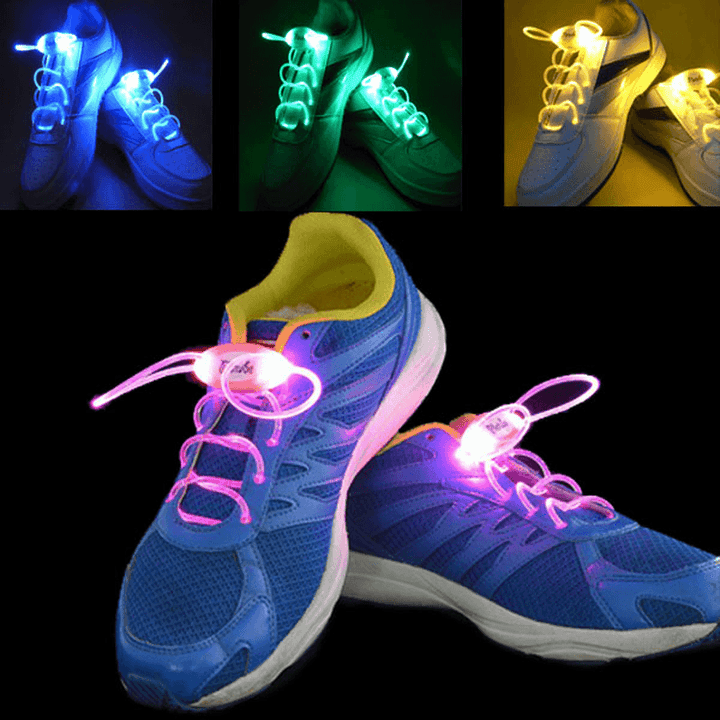 4Th Generation LED Glowing Shoelaces Flash Shoelaces Shoe Strap Outdoor Dance Party Supplies - MRSLM