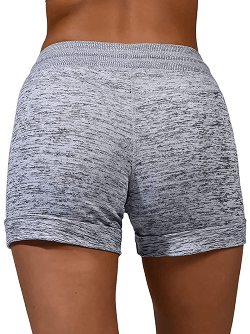 Women Casual Elastic Waist Cycling Pants Summer Sports Shorts