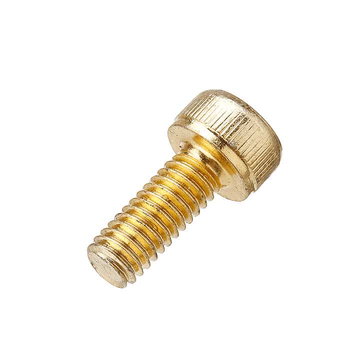 Suleve™ M4AH1 50Pcs Titanium Plated M4 Hex Socket Cap Head Screws Alloy Steel 12.9 Grade Screw Bolt M4*10