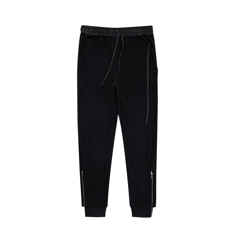 High Street Zip and Fleece Sweatpants Fashion