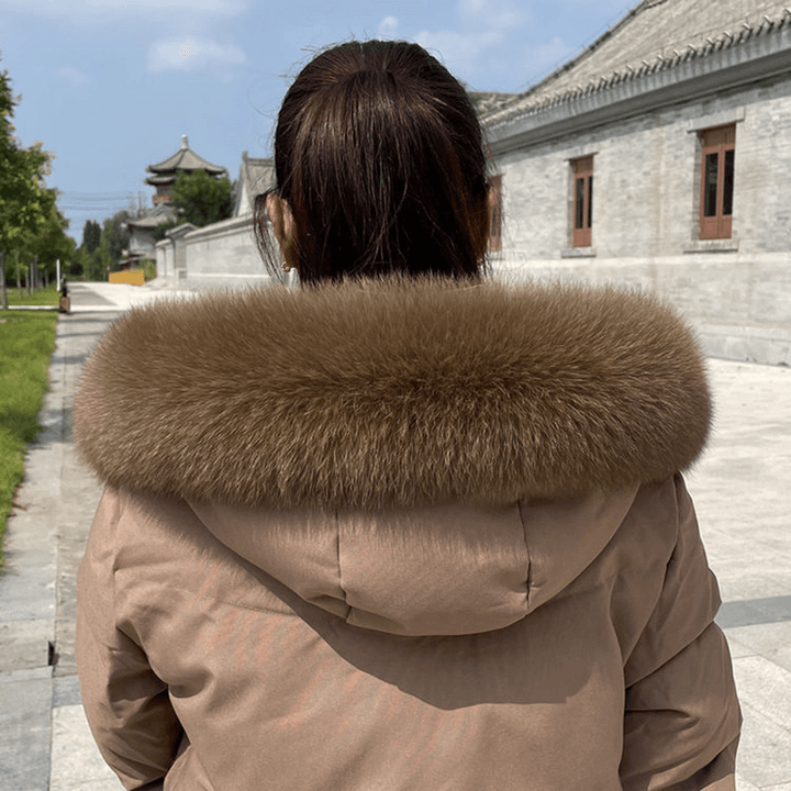 Collar Real Fur Men and Women Autumn and Winter Scarf Neck