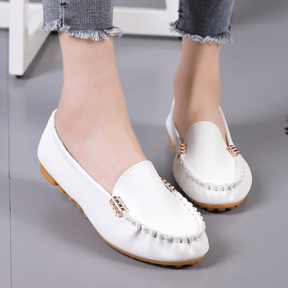 Women Stricing Non Slip Soft Sole Casual Slip on Loafers