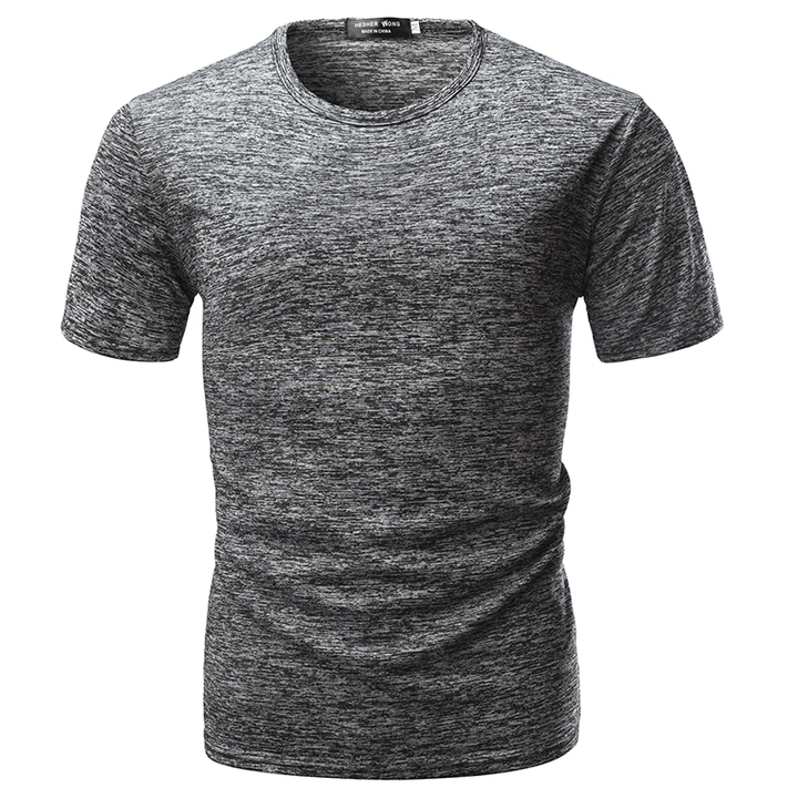 R Mens Cotton Short Sleeve O-Neck Slim T-Shirts