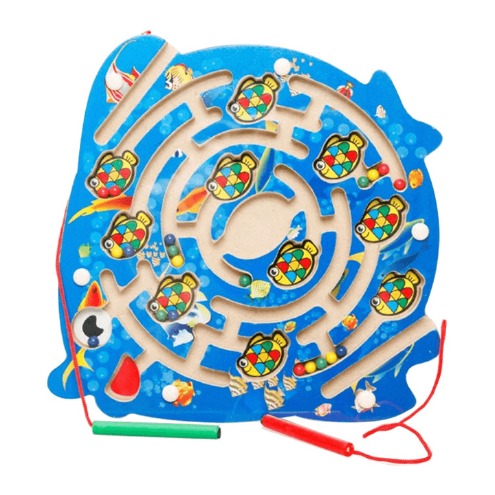 Children'S Puzzle Moving Pen on Track to Carry Maze