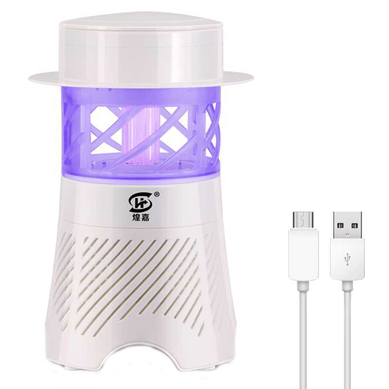 3W Electronic Mosquito Killer Lamp USB Insect Killer Lamp Bulb Pest Trap Light for Camping