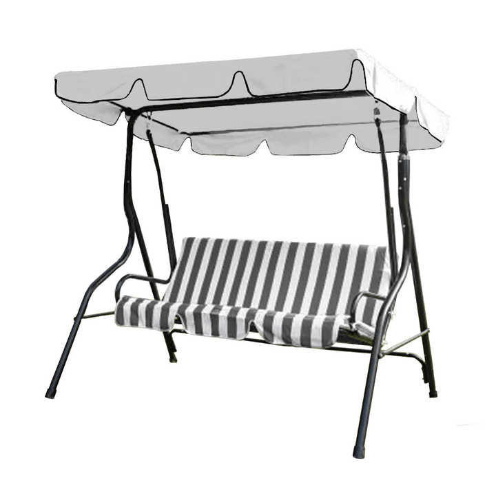 3 Seater Hammock Swing Canopy Sunshade Waterproof Garden Chair Top Cover Patio