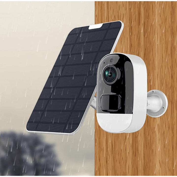 WIFI 1080P HD Outdoor Solar Camera Low Power Alarm Solar Panel Camera IP66 Waterpoor Cam for Home Security