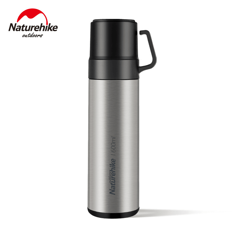 Naturehike NH17S020-B 600Ml 304 Stainless Steel Vacuum Cup Double Lid Bottle Camping Travel - MRSLM