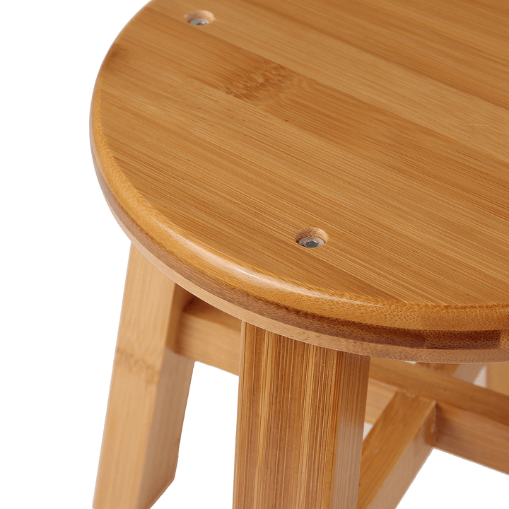 Circular Solid Wooden Stool Small Bench Sofa Tea Table Chair Shoe Bench Stool for Children'S Adult Stool Living Room