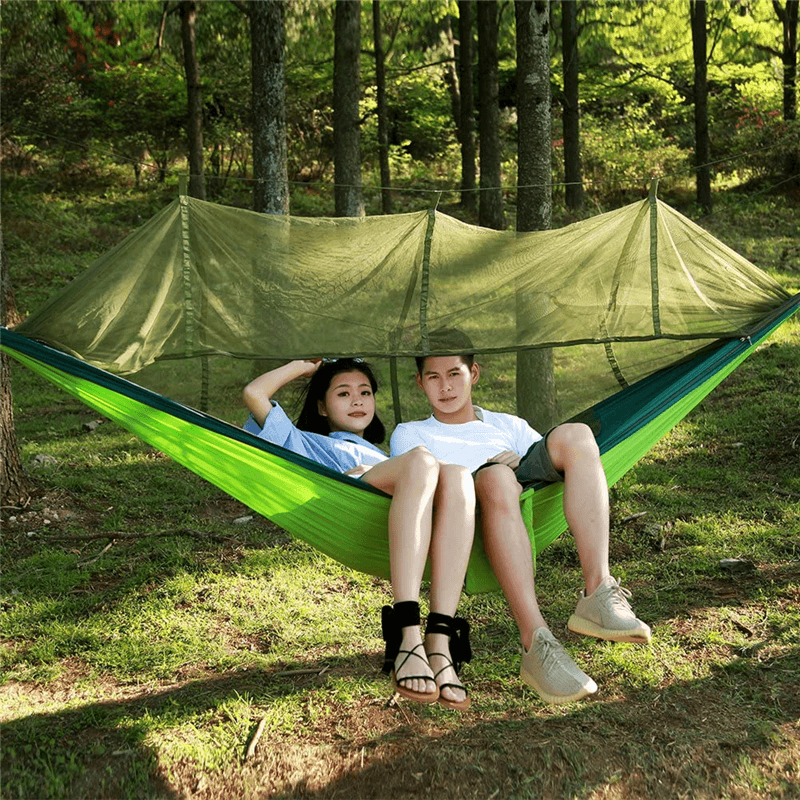 Ipree¬Æ 1-2 Person Camping Hammock+Mosquito Net Mesh+Rain Tarp Cover Sleeping Bed Swing Chair Outdoor Hunting Climbing