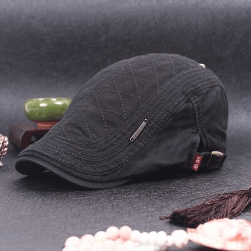 Men'S Beret Pure Cotton English Hat