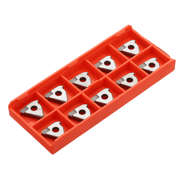 Drillpro 10Pcs Carbide Insert Shim Seats STM1603L/STM1603R/STM22L/R for 16NR/ER 22NR/ER Turning Tool