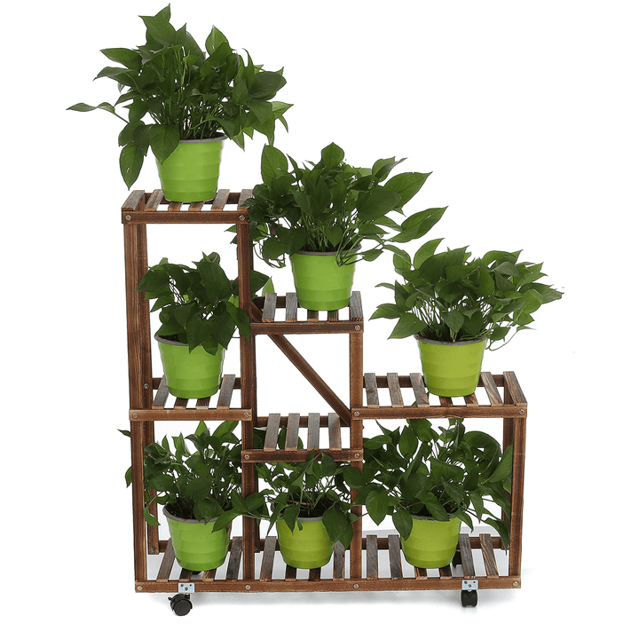 5-Tier Premium Wooden Plant Stand Multipurpose Storage Rack Display Flower Pot