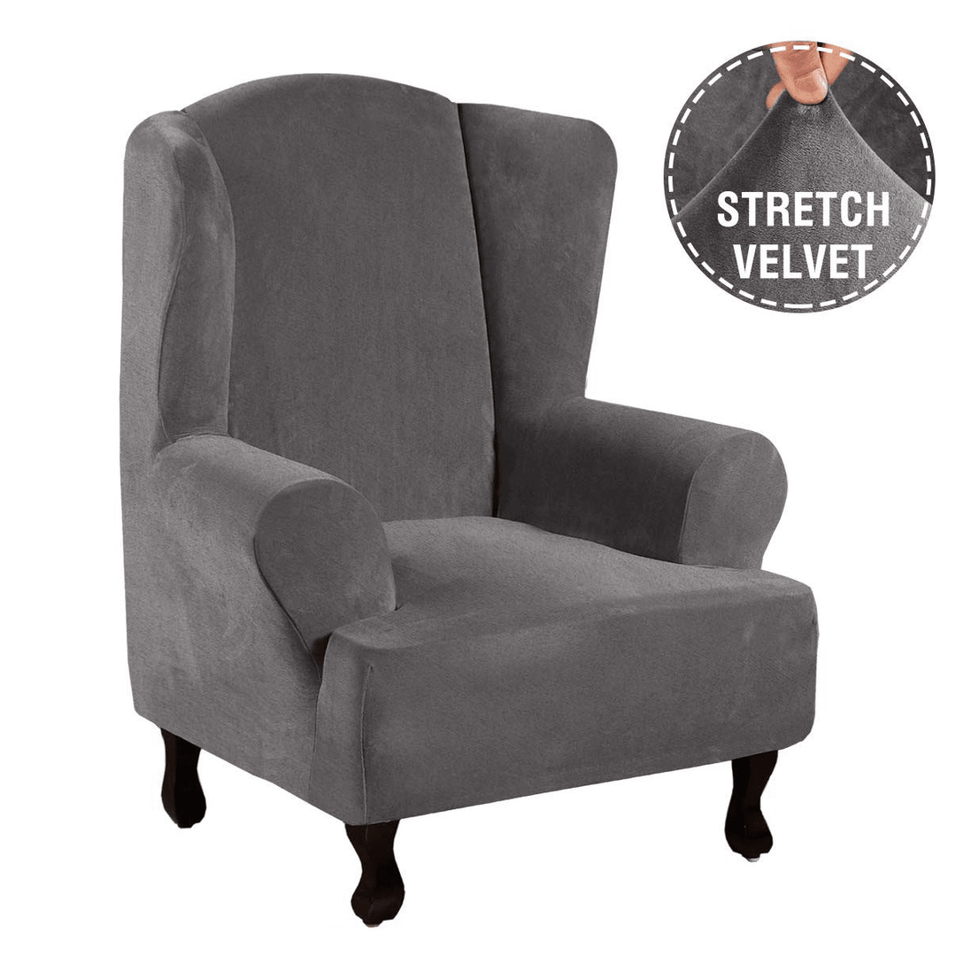 Chair Slipcovers Stretch Wingback Armchair Covers Sofa Stretch Protector - MRSLM