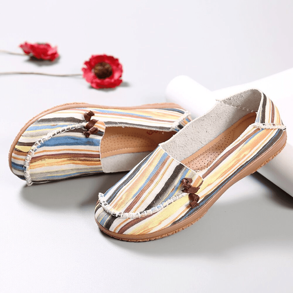 Women Colorful Pattern Exclusively Sold Slip Resistant Flats