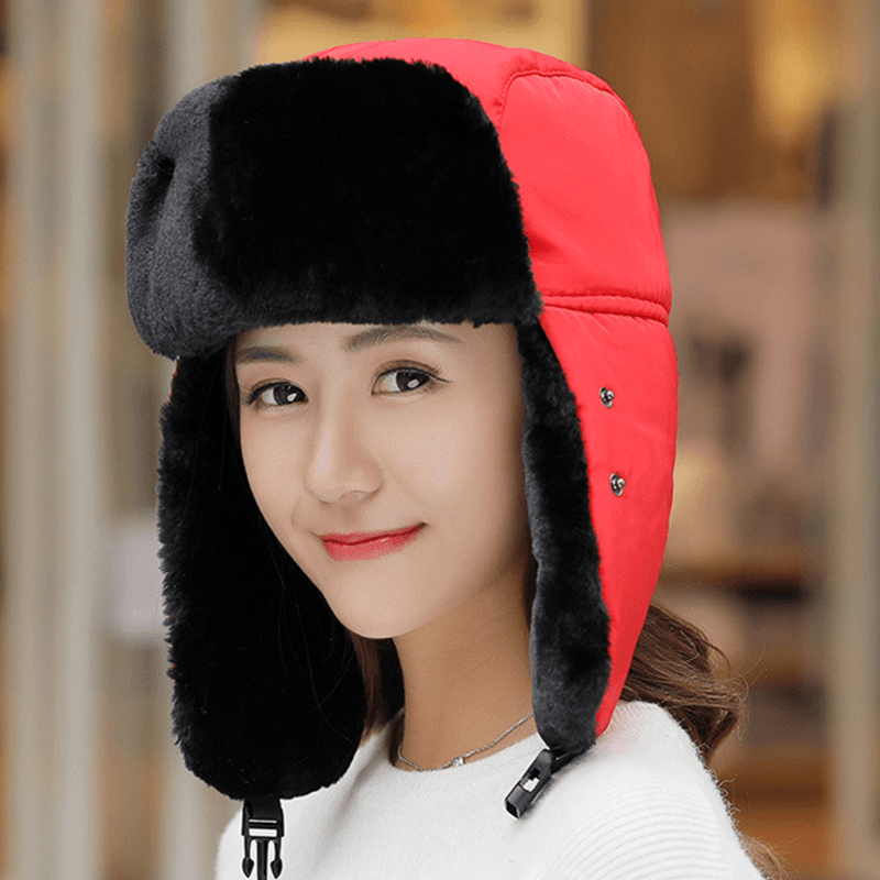 Unisex Winter Embroidered Multipurpose Outdoor Trapper Hat