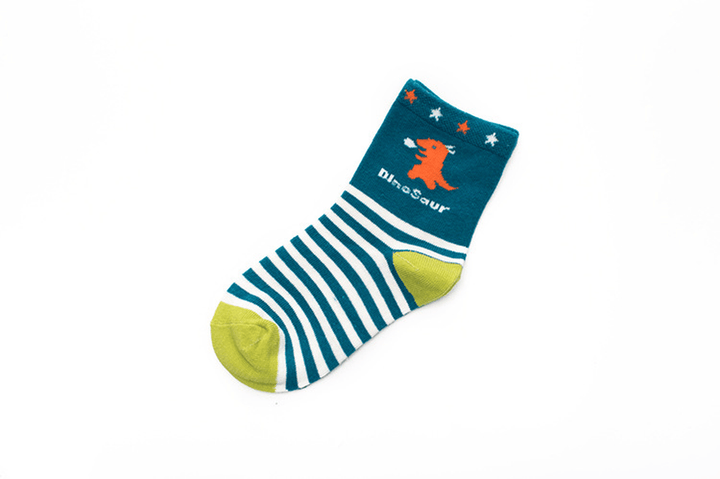 Boy Socks Big, Medium and Small Children'S Socks Dinosaur