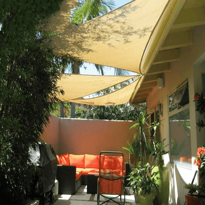 Triangle Outdoor Shade Sail Patio Suncreen Awning Garden Sun Canopy 98% UV Block