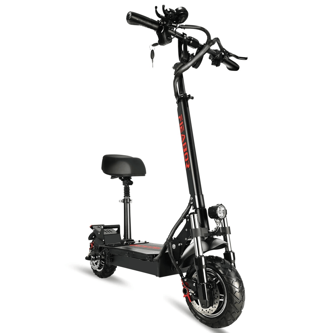 [US DIRECT] FIEABOR Q08 Dics Brake 1200W 48V 33Ah Single Motor Electric 10.5 Inch Electric Scooter 200Kg Max Load 45Km/H Max Speed 80-100Km Range