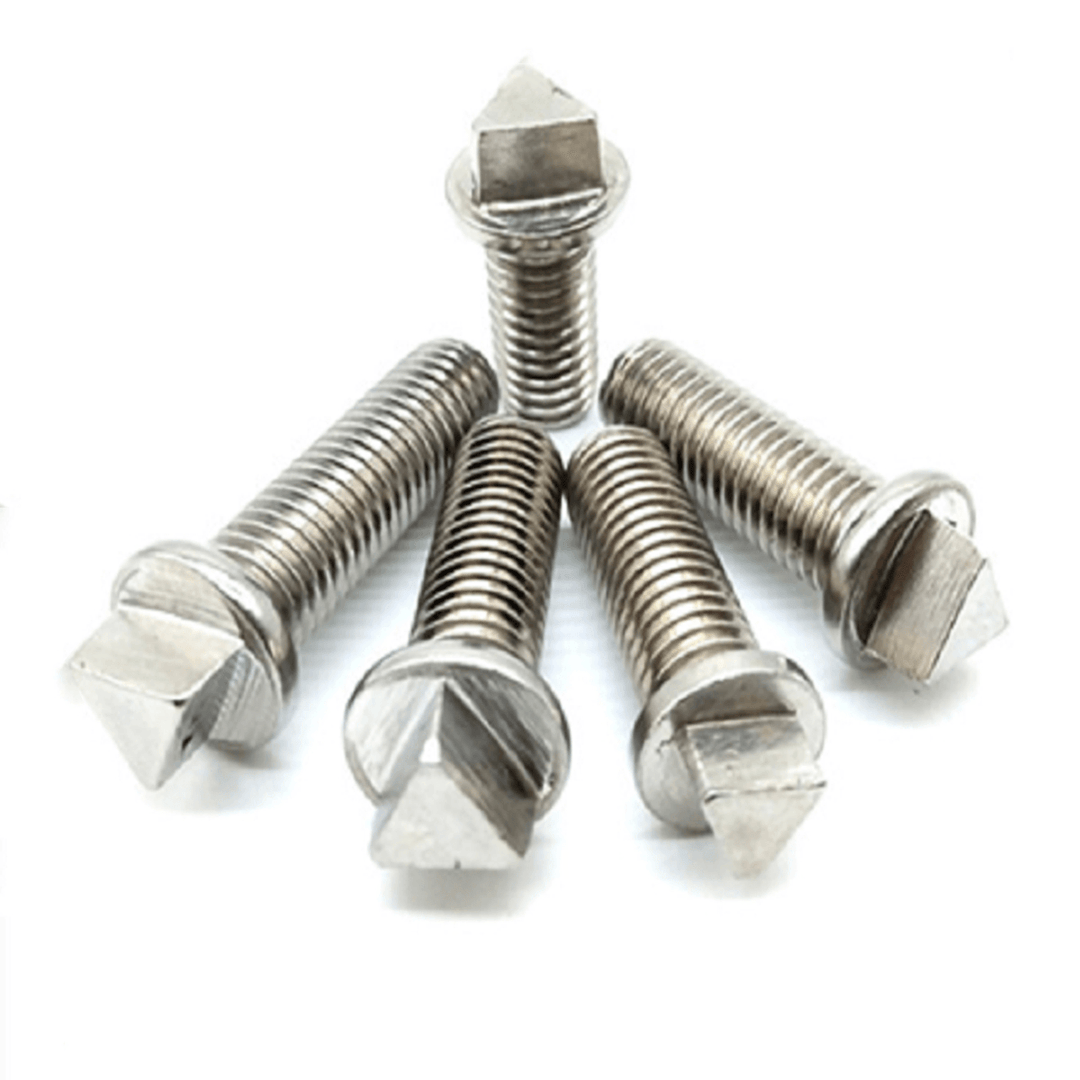 Suleve‚Ñ¢ M6ST1 50Pcs M6 External Triangle Bolt anti Theft 304 Stainless Steel Machine Screw Triangular Washer Head Bolt