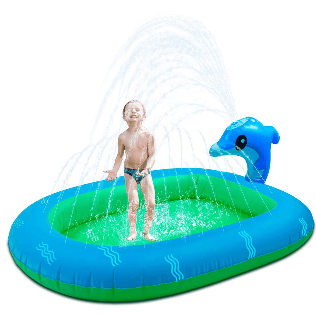 Dolphin Inflatable Water Jet Game Pool Lawn Game Pool