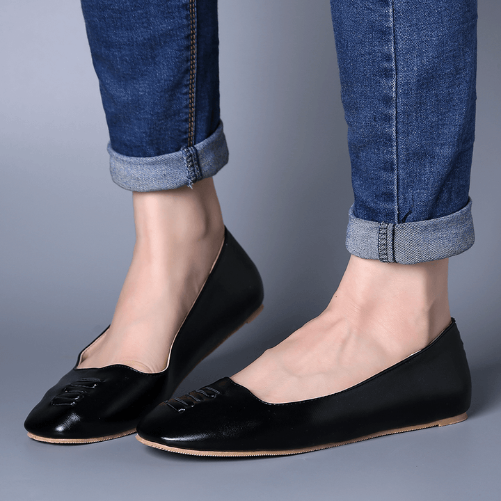 Women Square Toe Comfy Lightweight Slip on Loafers