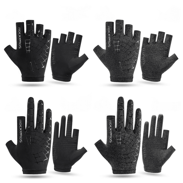 Ice Silk Gloves Sunscreen Men'S and Women'S Cycling Gloves