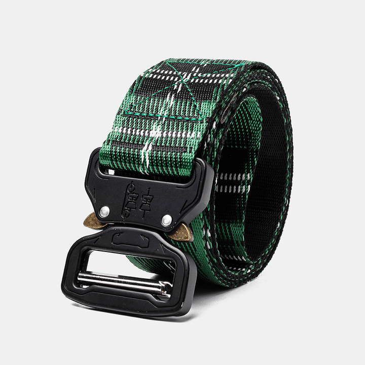 160Cm Nylon Waist Leisure Belts Zinc Alloy Tactical Belt Quick Release Inserting Buckles - MRSLM