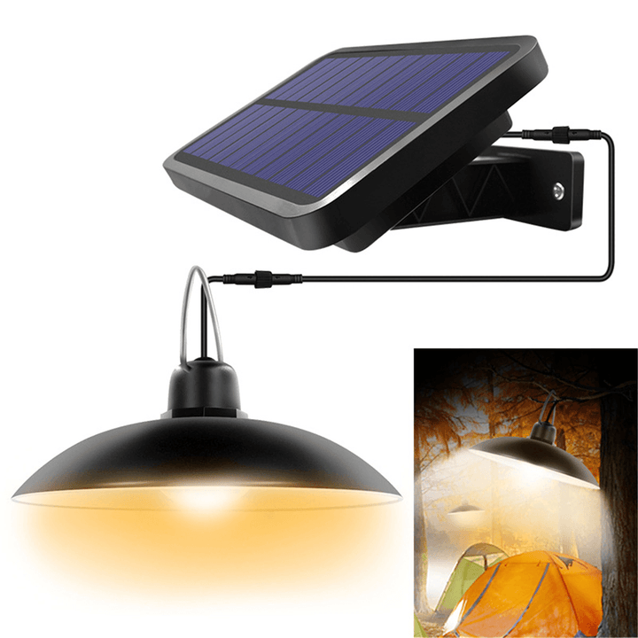 260 Lumen Solar Pendant Light Outdoor Indoor Solar Lamp with Line Warm White/White Lighting for Camping Garden Yard