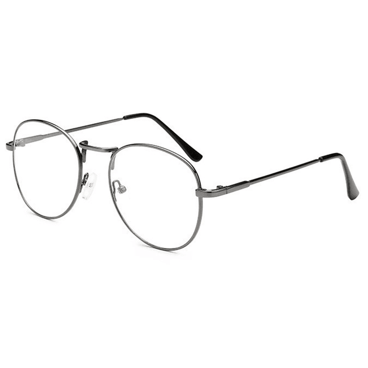 Mens Women Lightweight round Frame Fake Glasses - MRSLM